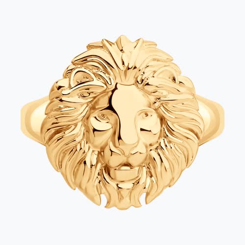 Кольцо из золочёного серебра из серебро — вид 2