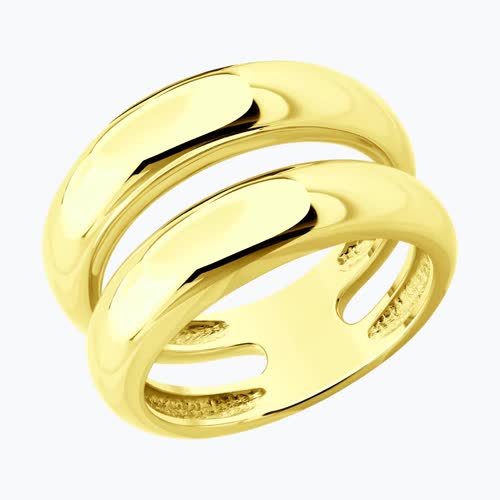 Кольцо из золочёного серебра из серебро