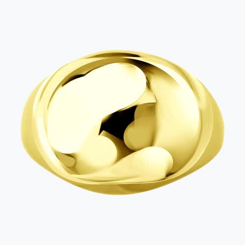 Кольцо из золочёного серебра из серебро — вид 2