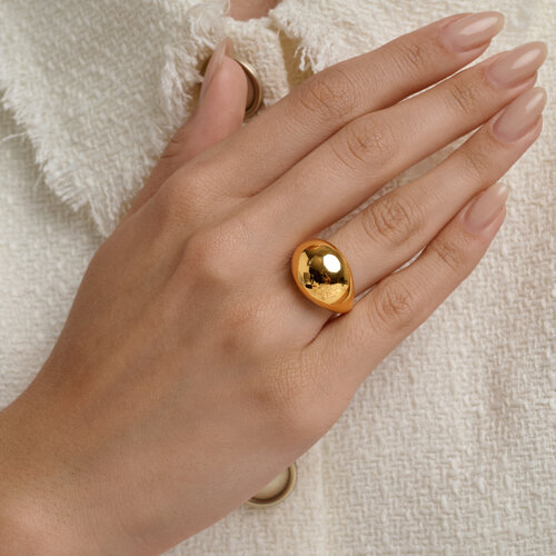 Кольцо из золочёного серебра из серебро — вид 3