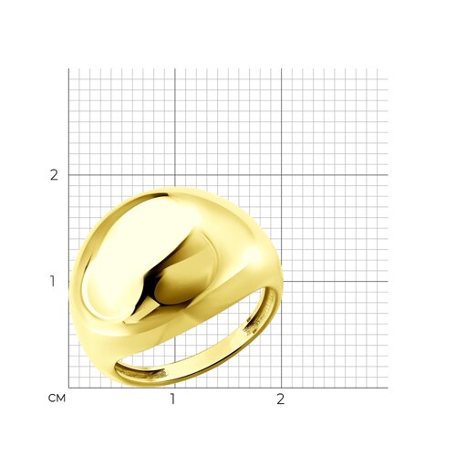 Кольцо из золочёного серебра из серебро — вид 5
