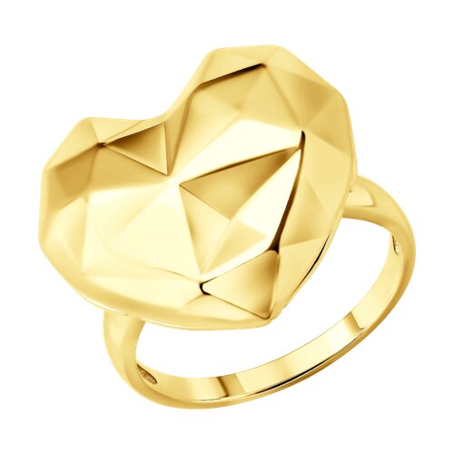 Кольцо из золочёного серебра из серебро