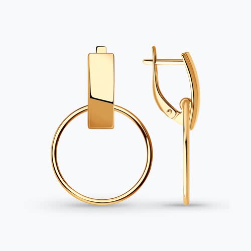 Серьги из золоченого серебра - видео на модели