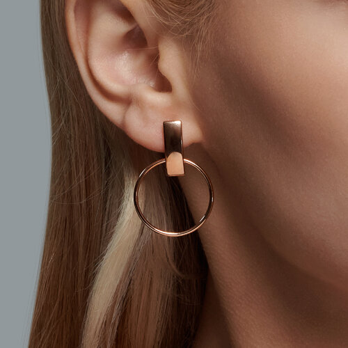 Серьги из золоченого серебра из серебро — вид 3