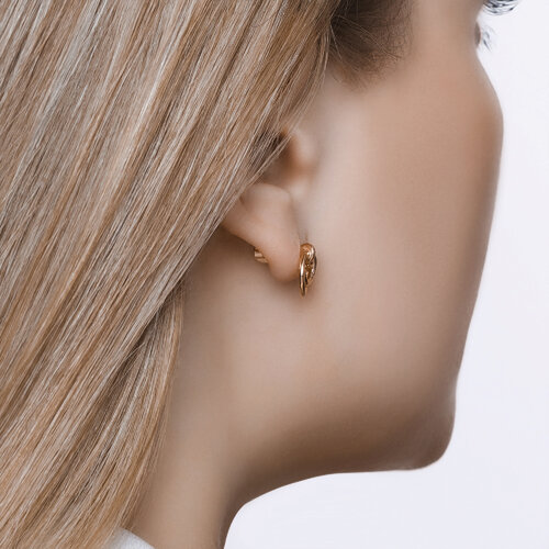 Серьги из золоченого серебра из серебро — вид 3