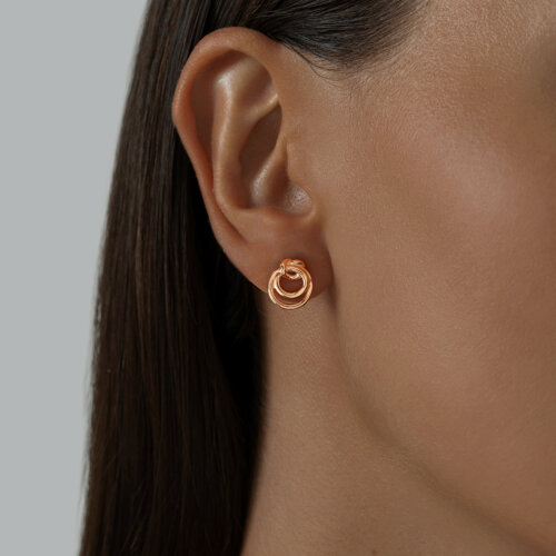 Серьги из золоченого серебра из серебро — вид 4