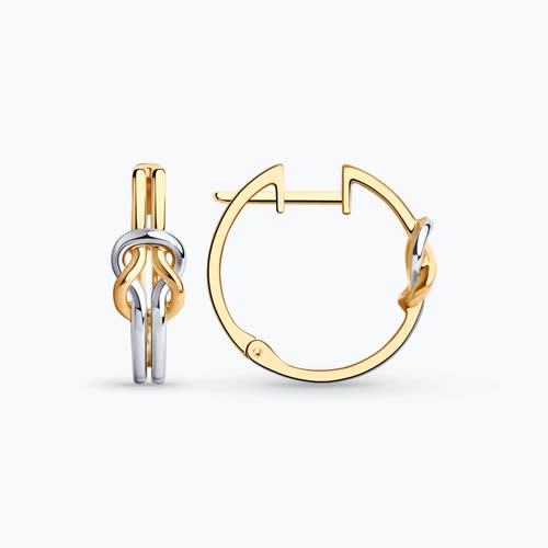 Серьги из золочёного серебра - видео на модели