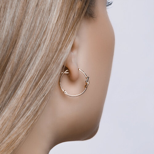 Серьги из золочёного серебра из серебро — вид 3