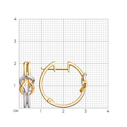 Серьги из золочёного серебра из серебро — вид 5