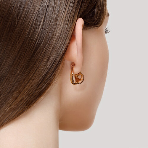 Серьги из золоченого серебра из серебро — вид 3