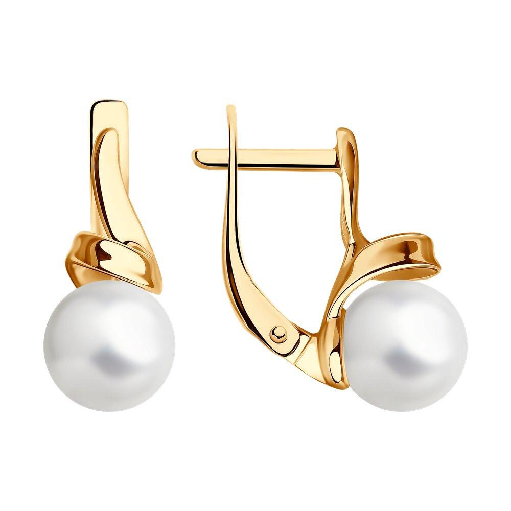 Серьги из серебра с жемчугом - видео на модели