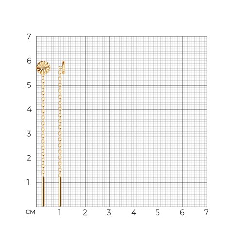 Серьги из золочёного серебра из золочение розовое — вид 4