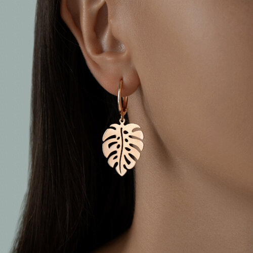 Серьги из золочёного серебра из серебро — вид 2