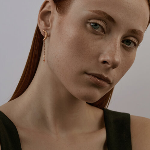 Серьги из золочёного серебра из серебро — вид 3