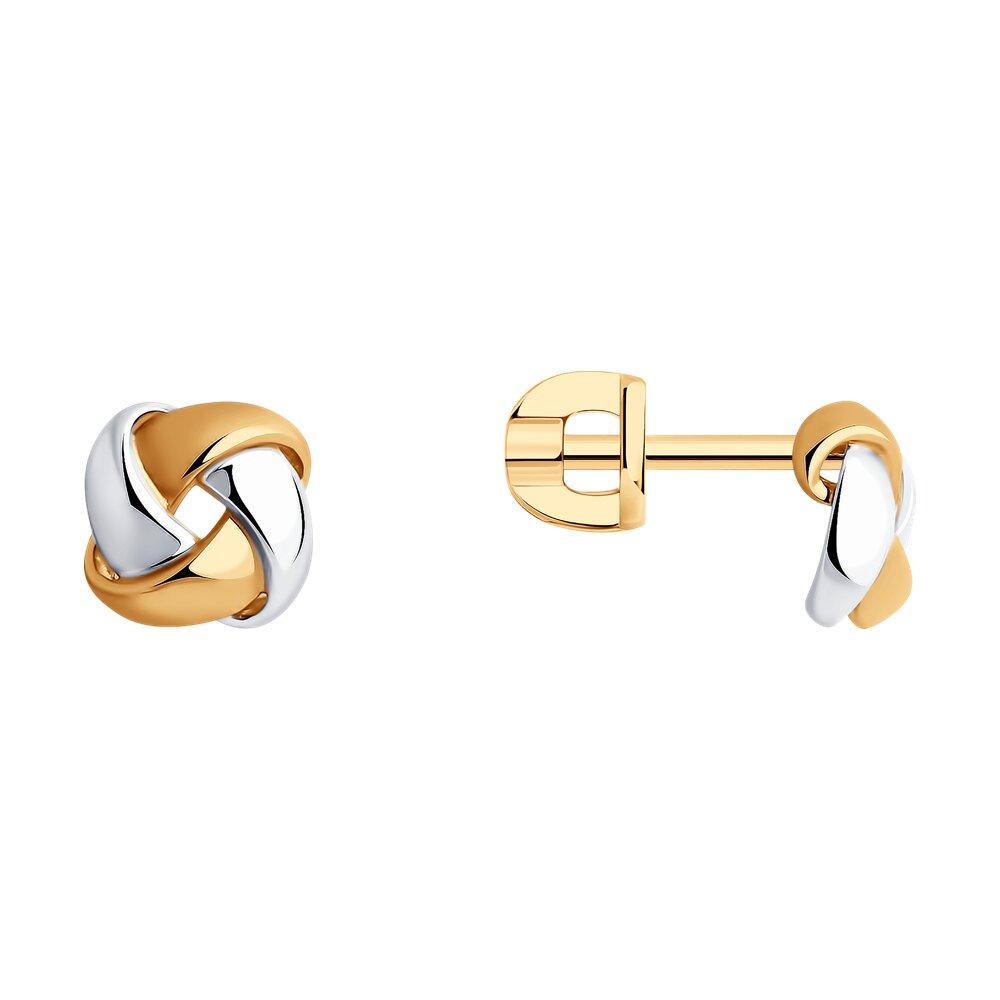 Серьги из золочёного серебра