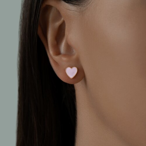 Серьги из золочёного серебра с эмалью из серебро — вид 3