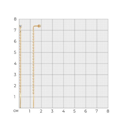 Серьги из золочёного серебра с фианитами из серебро — вид 4