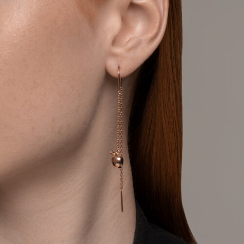 Серьги из золочёного серебра с эмалью из серебро — вид 3