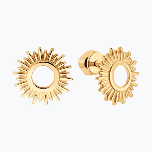 Серьги из позолоченного серебра из серебро — вид 2