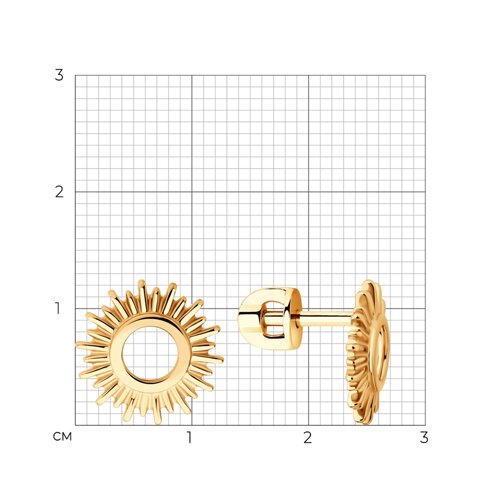 Серьги из позолоченного серебра из серебро — вид 5