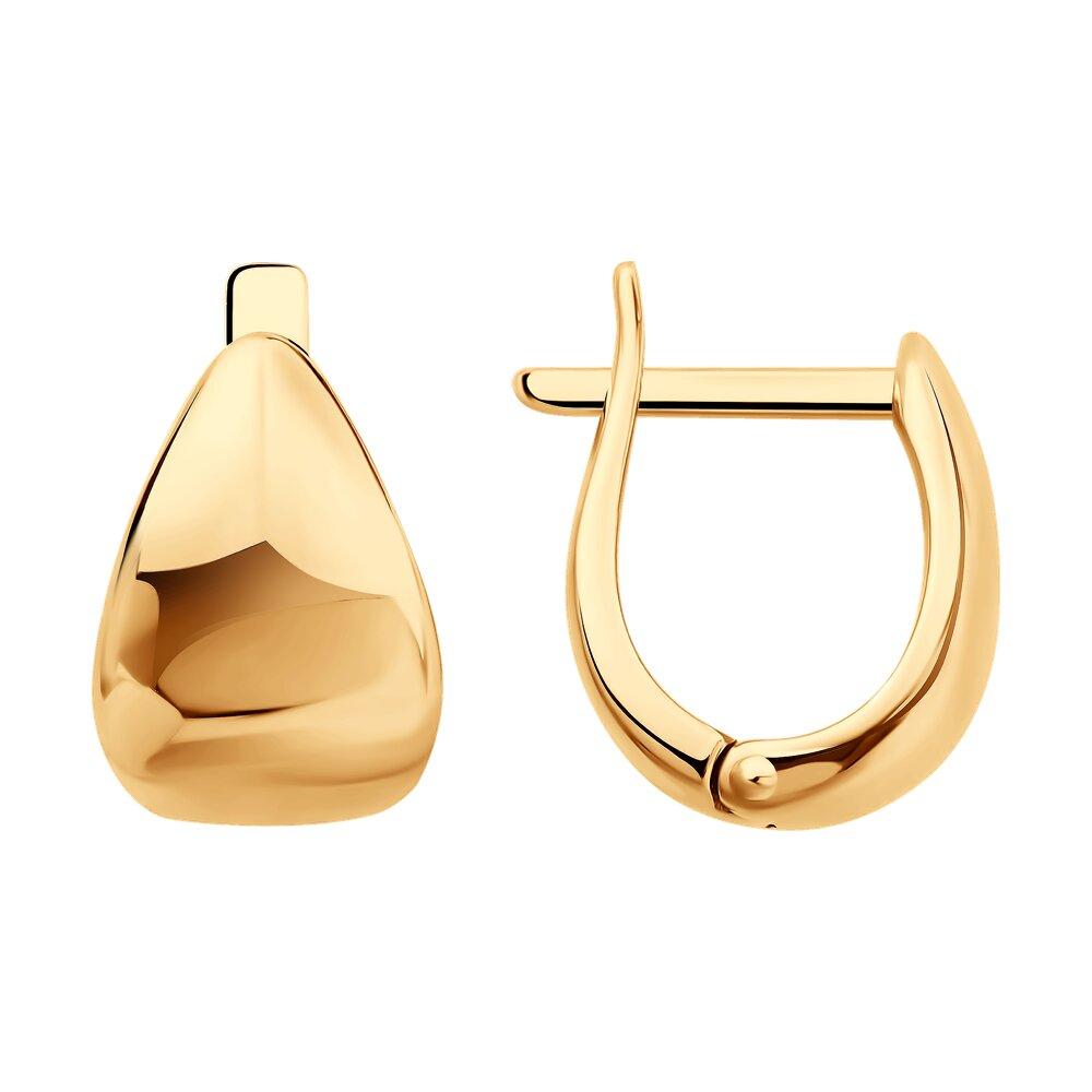 Серьги из позолоченного серебра