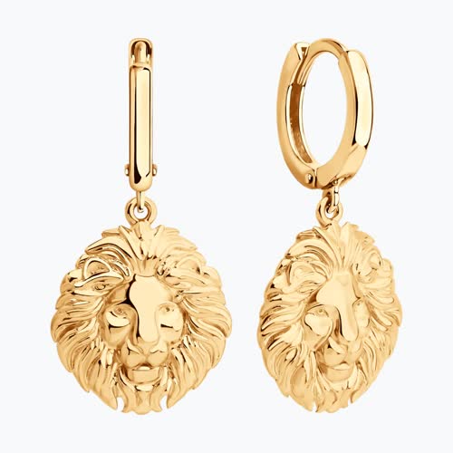 Серьги из золоченого серебра из серебро — вид 2