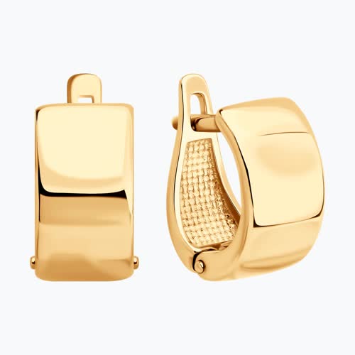 Серьги из позолоченного серебра из серебро — вид 2