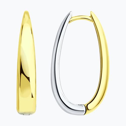 Серьги из золочёного серебра - видео на модели