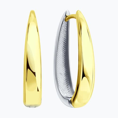 Серьги из золочёного серебра из серебро — вид 2