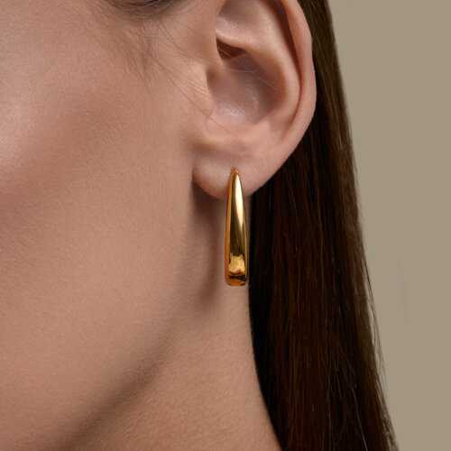 Серьги из золочёного серебра из серебро — вид 3