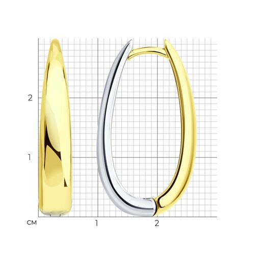 Серьги из золочёного серебра из серебро — вид 5