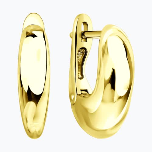 Серьги из золочёного серебра из серебро — вид 2