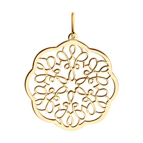 Подвеска из золочёного серебра - видео