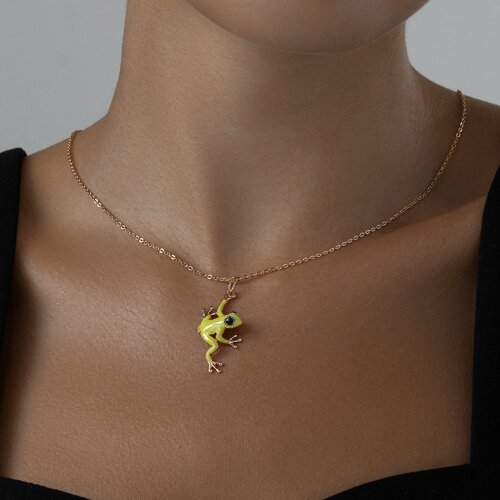 Подвеска из золочёного серебра с эмалью из серебро — вид 4