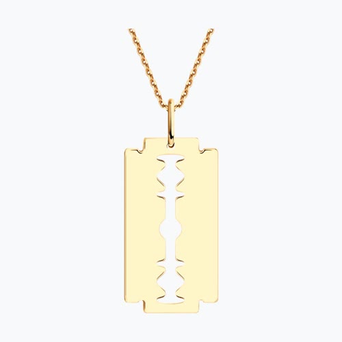 Подвеска из золочёного серебра из золочение розовое — вид 3