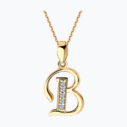 Подвеска из золочёного серебра с фианитами из серебро — вид 2