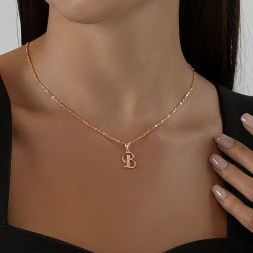 Подвеска из золочёного серебра с фианитами из серебро — вид 3