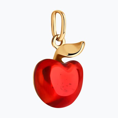 Подвеска из золочёного серебра с эмалью - видео на модели