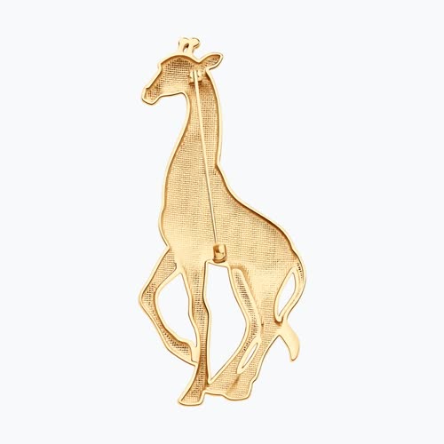 Брошь из золочёного серебра с эмалью из серебро — вид 2