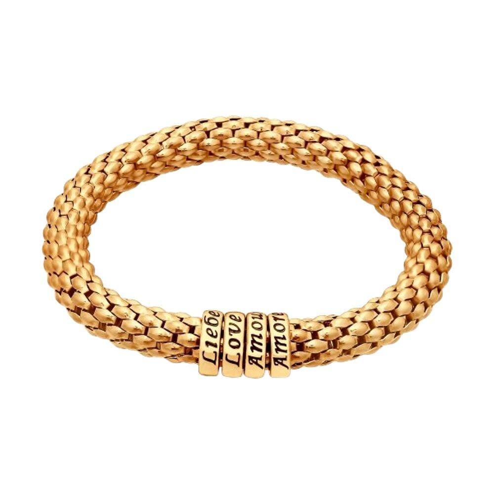 Позолоченный серебряный браслет с эмалью - видео на модели