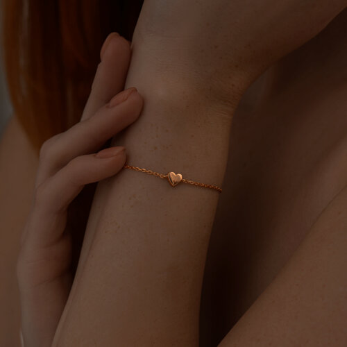 Браслет из золочёного серебра из золочение розовое — вид 2