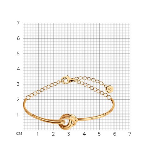 Браслет из золоченого серебра из серебро — вид 7