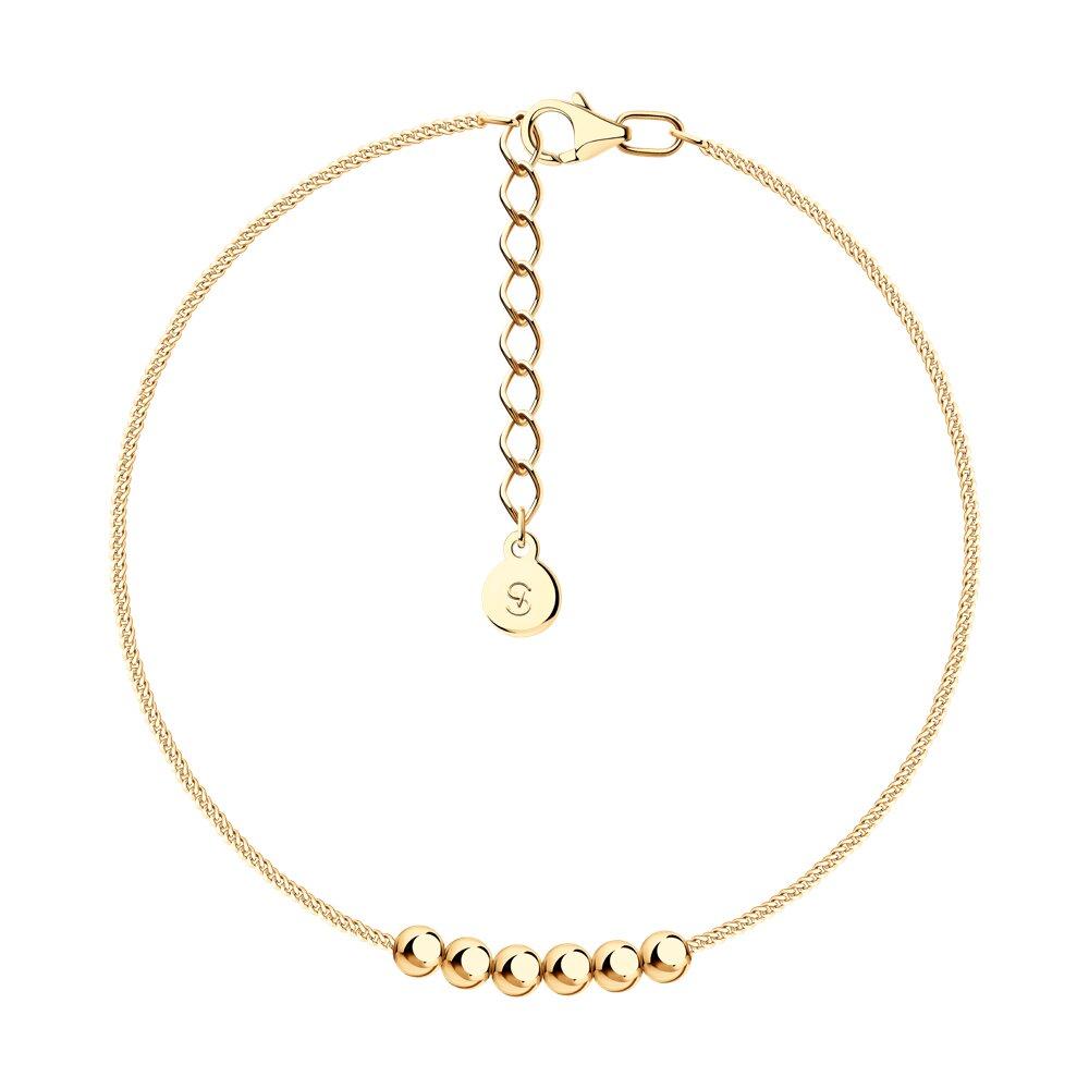 Браслет из золочёного серебра - видео на модели