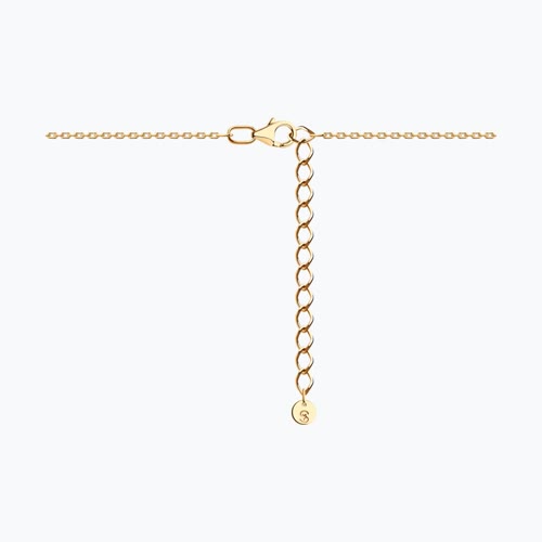 Колье из золочёного серебра с фианитами и эмалью из серебро — вид 2