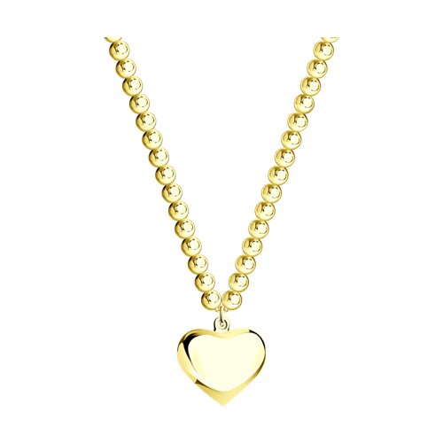 Колье серебро, покрытие Вермель золото 999 пробы - видео на модели