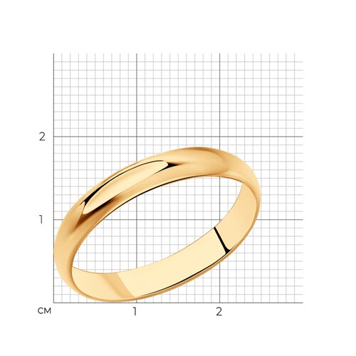 Обручальное кольцо из золочёного серебра из серебро — вид 7