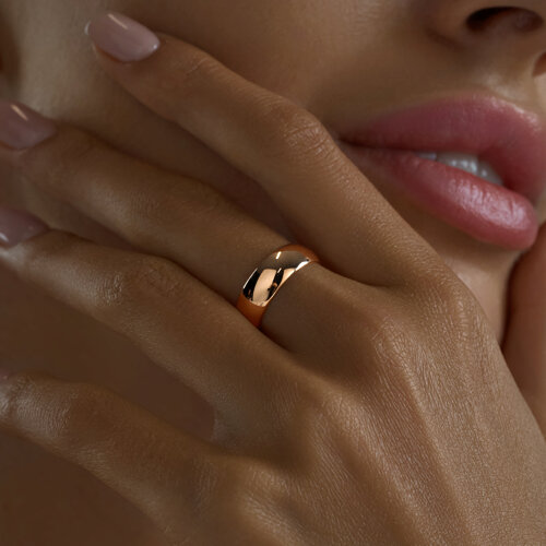 Обручальное кольцо из серебро — вид 2