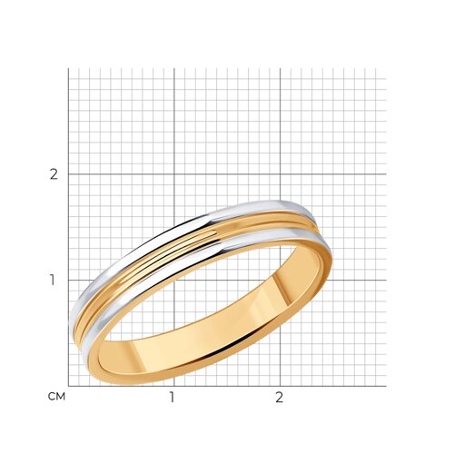 Обручальное кольцо из золочёного серебра из серебро — вид 4