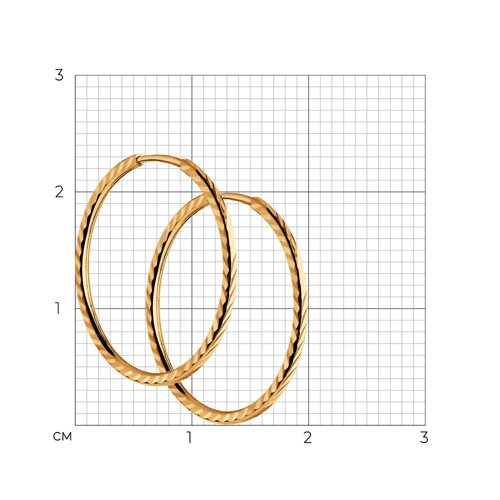 Серьги из золоченого серебра из серебро — вид 2