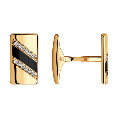 Серебряные запонки с позолотой - видео